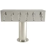 Micro Matic DS-356-PSS Stainless Steel 6 Tap "T" Style Tower - 4" Column