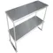 Advance Tabco EDS-18-48 Stainless Steel Double Deck Knock Down Overshelf - 48" x 18"