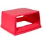 Rubbermaid® FG256V00RED Glutton Red Square Hooded Top Lid Without Doors for FG256B00 Container