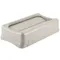 Rubbermaid® FG267360BEIG Slim Jim Beige Swing Rectangular Trash Can Drop Shot Lid