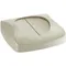 Rubbermaid® FG268988BEIG Untouchable 92 Qt. / 23 Gallon Beige Square Trash Can Drop Shot Lid