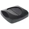Rubbermaid® FG268988BLA Untouchable 92 Qt. / 23 Gallon Black Square Trash Can Drop Shot Lid