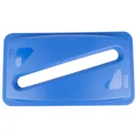 Rubbermaid® FG270388BLUE Slim Jim Blue Rectangular Recycling Container Lid with Paper Slot
