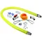 T&S HG-2C-36K Safe-T-Link 36" FreeSpin Gas Appliance Connector 1/2" NPT with Installation Kit