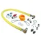 T&S HG-2D-36SK-FF Safe-T-Link 36" SwiveLink Gas Appliance Connector with Elbows, Nipples, Restraining Cable, and Ball Valve - 3/4" NPT