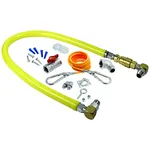 T&S Brass HG-4C-48SK GAS HOSE W/QUICK DISCONNECT, 1/2 NPT, 48 LONG, I
