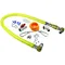 T&S HG-4C-48SK Safe-T-Link 48" SwiveLink Quick Disconnect Gas Appliance Connector 1/2" NPT with Installation Kit - 48"