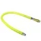 T&S HG-4D-12 Safe-T-Link 12" Coated Gas Connector Hose with 3/4" NPT Male Ends, 90 Degree Elbow, and Street Elbow