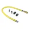 T&S HG-4D-48-FF Safe-T-Link 48" FreeSpin Quick Disconnect Gas Connector Hose with Elbows and Nipples - 3/4" NPT