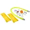 T&S HG-4D-48K-PS Safe-T-Link 48" Coated Gas Connector Hose with 3/4" NPT Male Ends, Quick Disconnect, 90 Degree Elbows, and POSI-SET Wheel Placement System