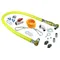 T&S HG-4D-48SK-FF Safe-T-Link 48" SwiveLink Gas Appliance Connector with Elbows, Nipples, Restraining Cable, and Ball Valve - 3/4" NPT