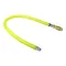 T&S HG-4E-72 Safe-T-Link 72" Coated Gas Connector Hose with 1" NPT Male Ends, Quick Disconnect, 90 Degree Elbow, and Street Elbow