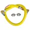 T&S HG-6E-60S Safe-T-Link 60" SwiveLink Quick Disconnect Gas Connector Hose with Elbows - 1" NPT