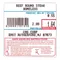 CAS LST-8040 58 mm x 60 mm White Pre-Printed Permanent Direct Thermal UPC / Safe Handling Scale Label - 6,000/Case