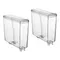 Crathco LV600913 Quadruple 2.4 Gallon Plastic Refrigerated Beverage Dispenser Bowl and Drip Tray Assembly Kit