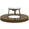 Witt Industries M3601-ATL-BN Brown Steel Ash Top Lid for Oakley Series 36 Gallon Decorative Waste Receptacle