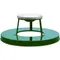 Witt Industries M3601-ATL-GN Green Steel Ash Top Lid for Oakley Series 36 Gallon Decorative Waste Receptacle