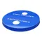 Witt Industries M3601-FTL2H-BL Blue Metal Flat Top Bottle and Can Recycle Lid with Two Holes for EXP Series 48 Gallon Outdoor Waste Receptacle