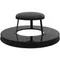 Witt Industries M3601-RCL-BK Black Steel Rain Cap Lid for Oakley Series 36 Gallon Decorative Waste Receptacle
