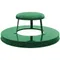 Witt Industries M3601-RCL-GN Green Steel Rain Cap Lid for Oakley Series 36 Gallon Decorative Waste Receptacle
