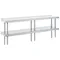 Advance Tabco ODS-12-96R 12" x 96" Table Rear Mounted Double Deck Stainless Steel Shelving Unit with 1" Rear Turn-Up