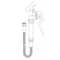 T&S P3-0952 96" Stainless Steel Pet Grooming Hose with EB-0107-035 Angle Spray Valve