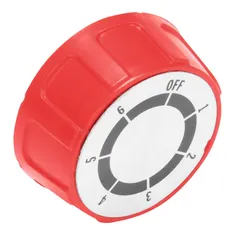 Lang P9-70701-41-2 Knob, Red, 6 Heat, Off-1-6