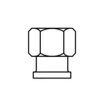 T&S Brass PG-0002 ADAPTER, 3/8 NPT FEMALE X 1/4 NPT FEMALE, CHROME