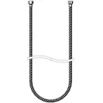 T&S Brass PG-0078-VH 78 VINYL HOSE ASSEMBLY (NO HANDLE)