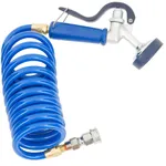 T&S Brass PG-35AV-CH02 PET GROOM ALUMINUM ANGLED SPRAY VALVE, COILED HOSE