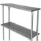 Advance Tabco PRDO-44-G 44" Double Overshelf with Glass Rack