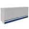 Advance Tabco PRDSR-42-LC Prestige Series 20 Bottle Stainless Steel Double-Tier Speed Rail with Locking Cover - 42"
