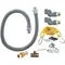Dormont RG752S60 ReliaGuard 60" Gas Connector Kit with Double SwivelGuard and Snap Quick-Disconnect - 3/4" Diameter