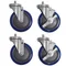 Advance Tabco TA-255P 5" Enclosed Base Table Swivel Stem Casters - 4/Set