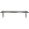 Advance Tabco TS-12-60 12" x 60" Table Mounted Single Deck Stainless Steel Shelving Unit - Adjustable