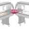 Cambro VBRC90158 Hot Red Corner
Connector for Versa Food Bars
