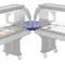 Cambro VBRC90186 Navy Blue Corner
Connector for Versa Food Bars