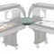 Cambro VBRC90519 Green Corner
Connector for Versa Food Bars