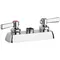 Chicago Faucets W4D-LES369AB Deck-Mounted Spoutless Faucet with 4" Fixed Centers and 2 3/8" Lever Handles