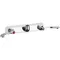 Chicago Faucets W8W-LES317AB Wall-Mounted Spoutless Faucet with 8" Fixed Centers and 4" Wristblade Handles