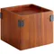 GET Enterprises WB-959-W Urban Renewal 9 1/2" x 8" Walnut Square Riser for Acrylic Beverage Dispenser