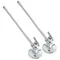 Zurn Z8802-XL-LR-LK-PC Loose Key Angle Stops with Copper Risers and Flanges (1/2" IPS x 3/8" OD)