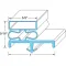 Gasket, Door 22 3/4" X 25" for Victory Part# -50866901