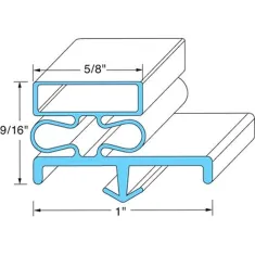 Door Gasket 36" X 78 1/2" Lh for Kolpak Part# KLP54482-2565
