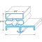 Door Gasket 36" X 78 1/2" Lh for Kolpak Part# KLP54482-2565