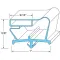 Drawer Gasket 9" X 28 7/8" for Beverage Air Part# -712-012D-04