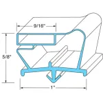 712-012D-04 Beverage Air - Top Drawer Gasket Replacement