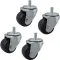 Caster,Stem 2-1/2"Od, Sw Ivel Black Set/4 for True Part# -830280