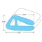 Shelf,Lower(19-1/4"X 11-1/2") for Perlick Part# C29938-2