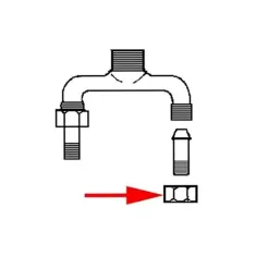 Nut,tailpiece for Chicago Faucet Part# 49-5